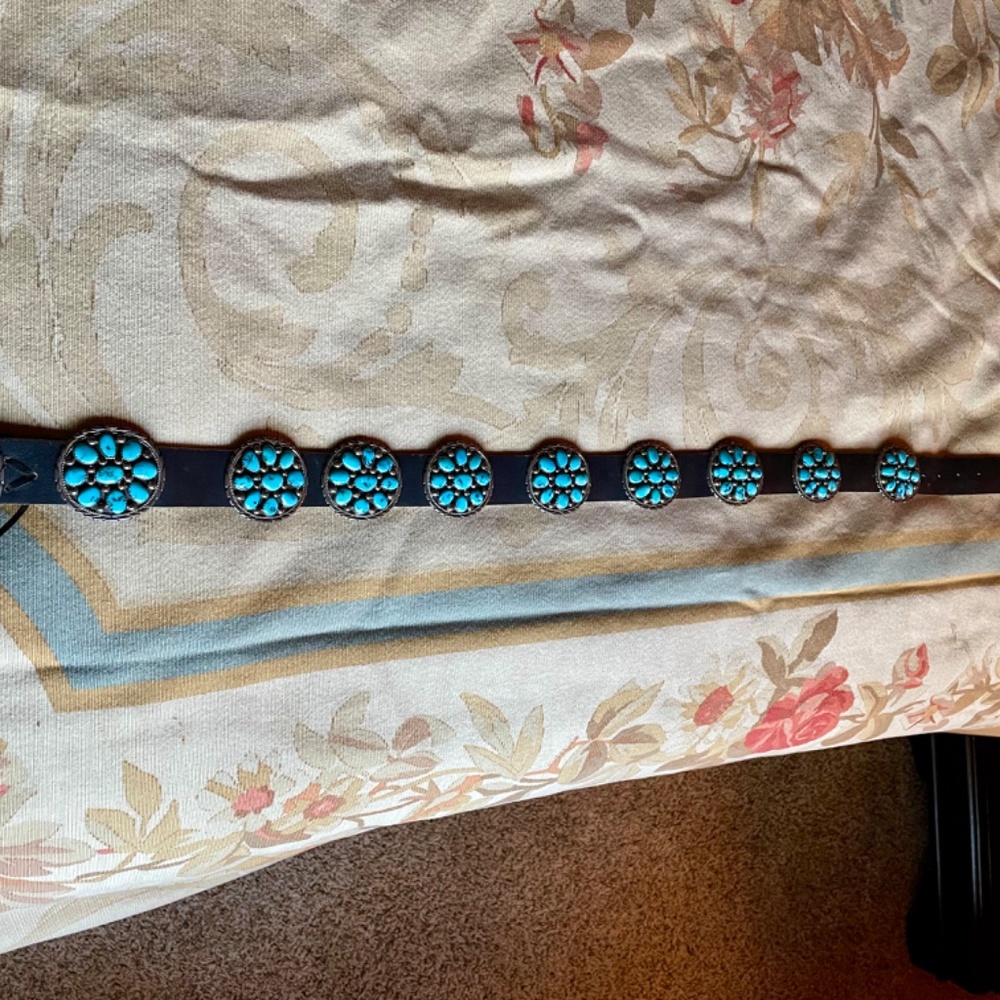 Vintage Tommy Moore Navajo Concho Belt, signed - Picture 5 of 5